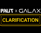 An image showing both Palit's logo as well as that of its sub-brand Galax