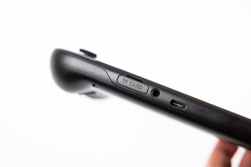 The Retroid Pocket 6 has a TF card slot for adding more storage. (Image source: Retroid)