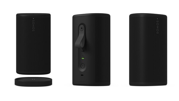 The Sonos Play charges wirelessly and has support for line-in.