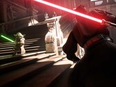 Star Wars Battlefront II screenshot showing Yoda and Darth Maul