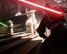 Star Wars Battlefront II screenshot showing Yoda and Darth Maul