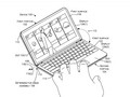 The mini laptop mode transforms the lower display side into a virtual keyboard with trackpad. (Source: FPO)