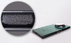 The micro-engraving on this Magic V3 apologises for buyer&#039;s remorse among Galaxy Z Fold owners (Image source: Honor)