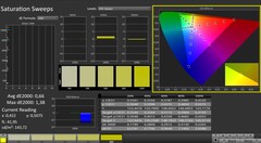 CalMAN: Color saturation (calibrated)