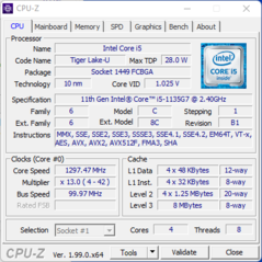 System info: CPU-Z CPU