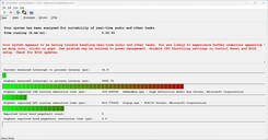 Maximum latencies after ten seconds of Prime95