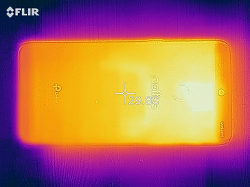 Heat map, back