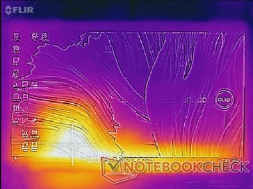Temperature map (front)