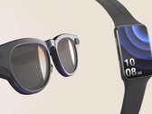 The new AR bracelet reference design, with a pair of Goertek glasses. (Source: Goertek)