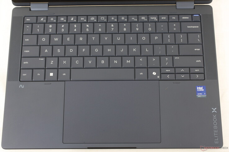 Larger haptic clickpad (13.8 x 9.1 cm). Chiclet keys from the G1i have been swapped for beveled keys while keeping the typing experience comfortable