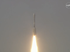 NISAR's launch vehicle lifting off from Satish Dhawan Space Center (Image source: ISRO)