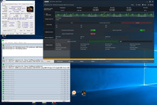 Stress test power consumption at 4.2 GHz using the Enermax Liqtech 240 heatsink