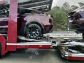 Midnight Cherry Red Model Y from Giga Berlin (image: Esther Kokkelmans/Twitter)