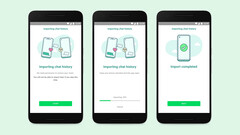 WhatApp now allows chat history transfer from iOS to a Samsung Android device. (Image Source: WhatsApp)