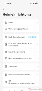 Settings Menu
