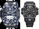 The leaked Casio G-Shock Mudmaster GG-B100X (on the left) and the higher-end G-Shock GWG-2000 (on the right) are expected to share a fair number of features. (Image source: @geesgshock on Instagram / Casio)