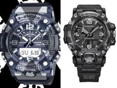 The leaked Casio G-Shock Mudmaster GG-B100X (on the left) and the higher-end G-Shock GWG-2000 (on the right) are expected to share a fair number of features. (Image source: @geesgshock on Instagram / Casio)