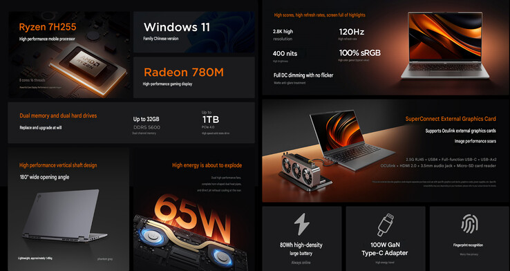 Core highlights of the laptop (machine translated)