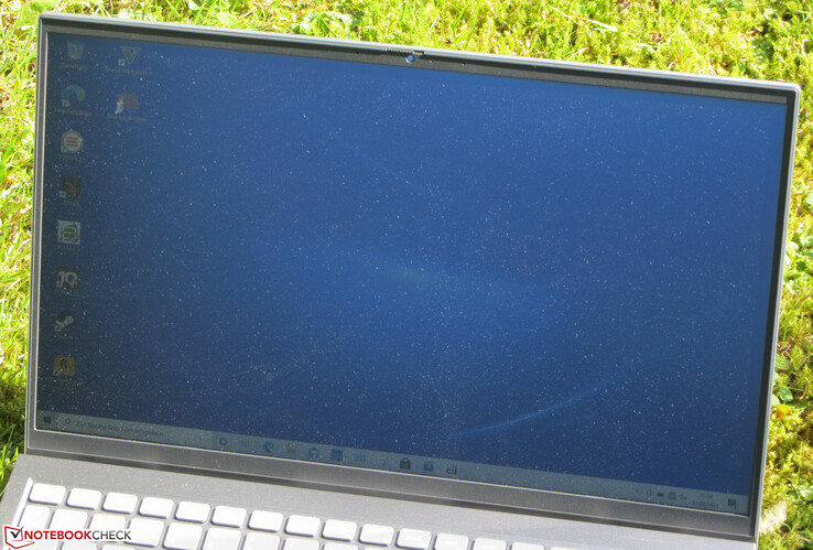 The Inspiron outdoors.
