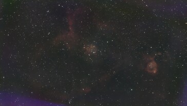 Second astrophotograph with more than 550 stacked images, captured over three hours (Image source: Marc Zander / Notebookcheck)