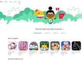 The Kids section in Google Play (Image source: Own)