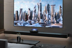 The Hisense L9H TriChroma Laser TV has up to 3,000 ANSI lumens brightness. (Image source: Hisense)