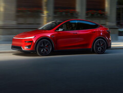 New Model Y Performance in Ultra Red color. (Image source: Tesla)