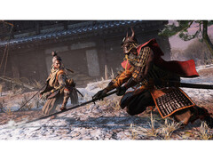 A screenshot from Sekiro: Shadows Die Twice that shows off combat from the game. (Image Source: Steam)