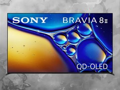 Front of Sony Bravia 8 II OLED TV is shown (Image source: Sony with edits)