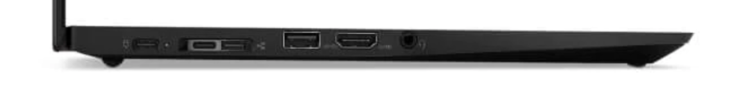 Left side: USB-C (3.1 Gen.2), SideDock CS18 (USB-C (3.1 Gen.2) & Gigabit-Ethernet via adapter), USB-A (3.1 Gen.1), HDMI 2.0, 3.5-mm stereo jack (image: Lenovo)