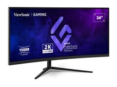 The VX3418C-2K gaming monitor is curved and ultrawide (Image source: ViewSonic)