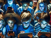 Florida Gov. DeSantis protects young children from addictive and harmful social media through new law. (Source: AI image Dall-E 3)