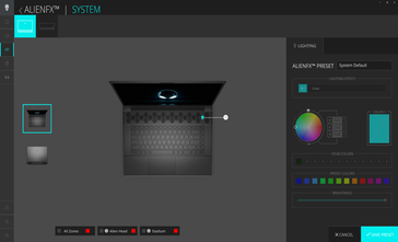 AlienFX lighting customizations
