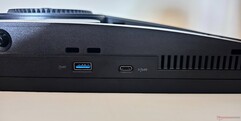 Front: USB 3.2 Gen 1 Type-A, USB 3.2 Gen 1 Type-C (w/ 15 W Power Delivery, no alt-mode)