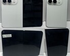 A leaked model of the iPhone Ultra in white colorway.
