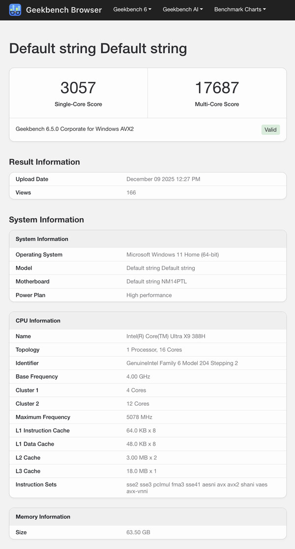(Image source: Geekbench)