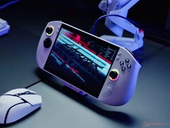 Lenovo Legion Go S handheld running Cyberpunk 2077 (Image source: Notebookcheck)