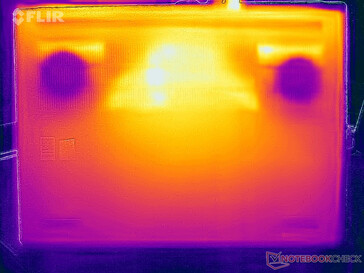 Surface temperatures stress test (underside)