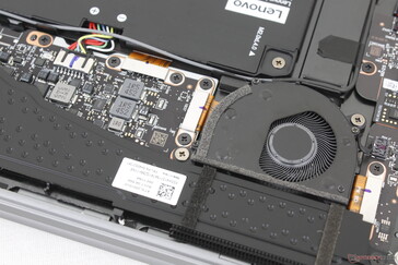 Cooling solution is smaller than on most other laptops leading to generally warmer temperatures