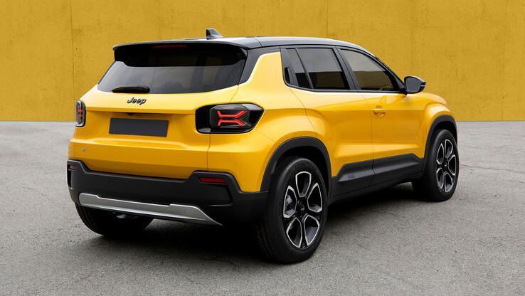 The rear of the electric Jeep SUV. (Image source: Stellantis)