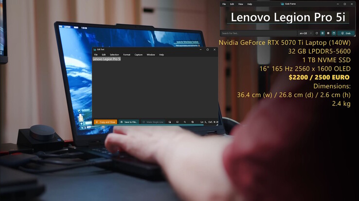 Extract text from a video? Not a problem any more (image source: screenshot Notebookcheck on YouTube)