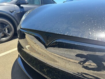 The new Model S carries a front bumper camera and ambient lighting.