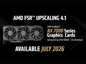 A screengrab of AMD's FSR 4.1 INT8 announcement for RX 7000 series GPUs