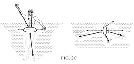 The patent examines expected and irregular movements in the water to detect an emergency (Image Source: US PTO)