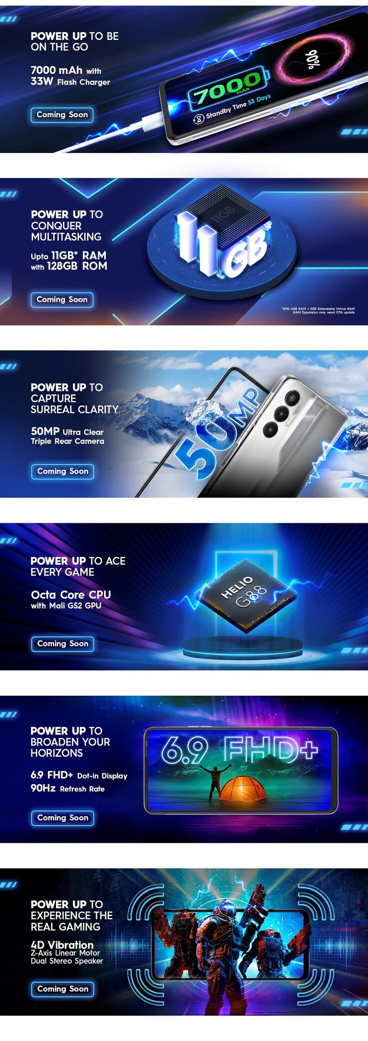 The Pova 3's new promo. (Source: Tecno via Amazon.in)