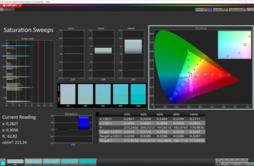 Color saturation (target color space: sRGB)