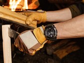 The CORDURA re/corTM* textile band is treated with flame retardant to resist burn marks from cooking sparks or wayward campfire embers. (Image source: Casio)