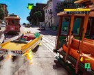 Promotional visual for Crazy Taxi: World Tour.