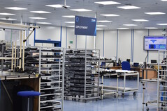 Panasonic factory: Production hall