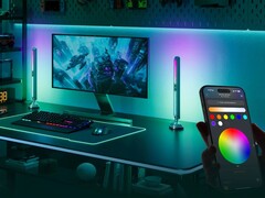 The Govee Gaming Light Bars Pro (pictured alongside a monitor and keyboard) have been launched. (Image source: Govee)